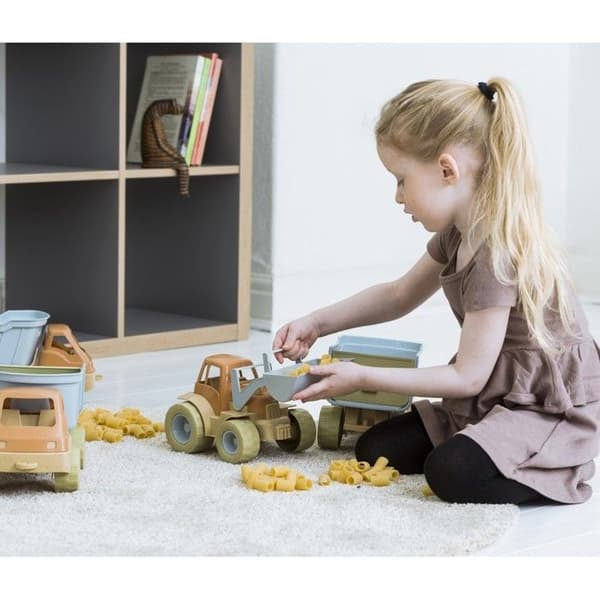 Bioplastik Legetøj Dantoy - Blå & Brun Traktor til Børn Blå / Brun