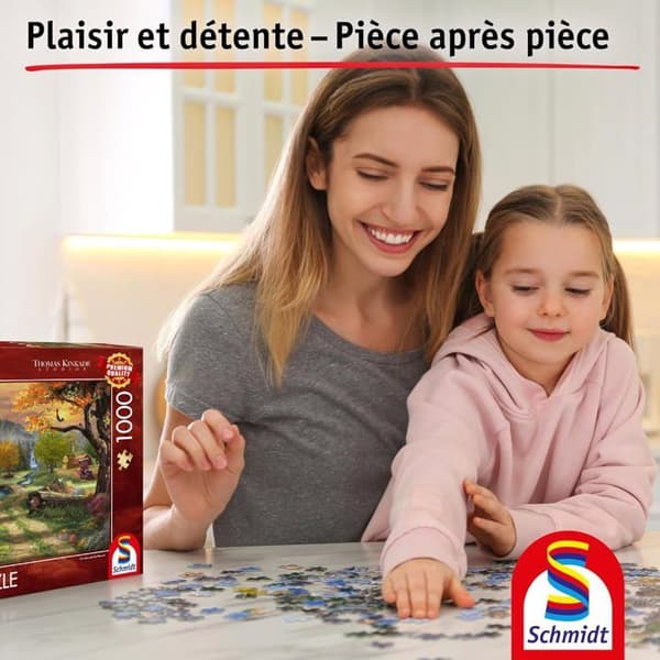 Schmidt Spil - Puzzle Rox og Rouky 1000 dele - SCHMIDT brun