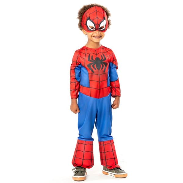 Klassisk Spidey-dräkt barn Spidey och hans fantastiska vänner Blå 2-3 år