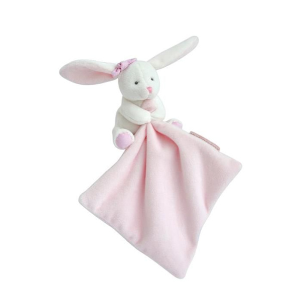 Doudou Pupujussin Huppu - DOUDOU JA YHTIÖ - Vaaleanpunainen - Tyttö - Vastasyntynyt - Pehmo 10cm - Kukkarasia rosa och vitt
