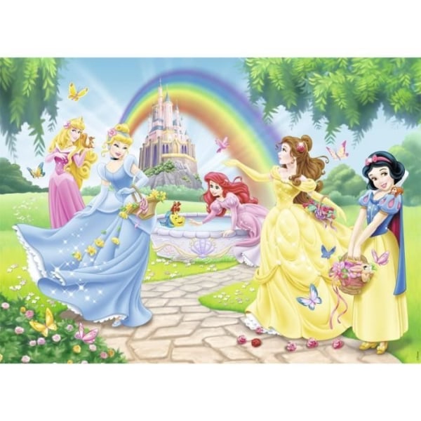 Disney Princesses Puzzle - Nathan - The Princess Garden - 100 bitar - Sorterare - 6 år och uppåt