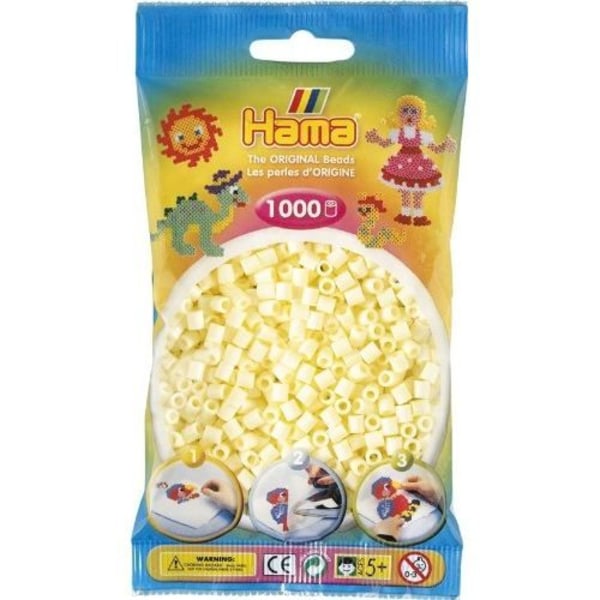 HAMA - 207-02 - Kreativa hobbyer - Påse med 1000 krämpärlor Grädde