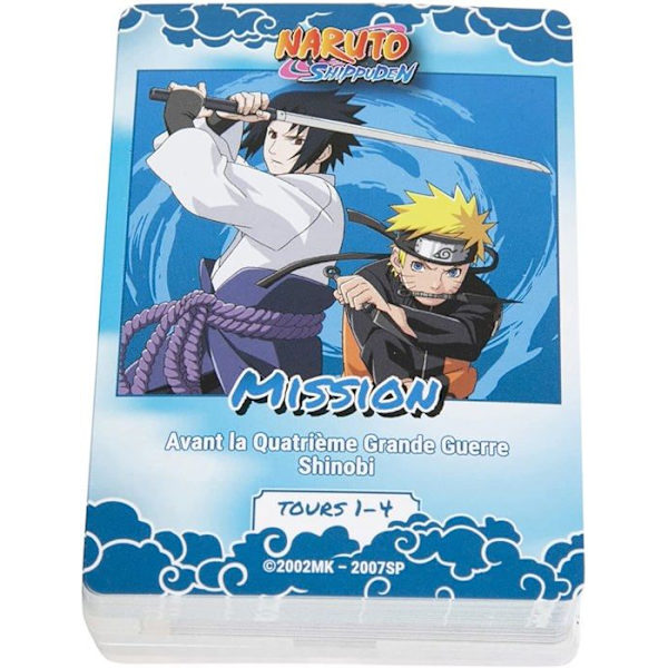 Naruto Shippuden - Lautapeli - TOPI GAMES - 30 min - 2 pelaajaa tai enemmän - Punainen Flerfärgad