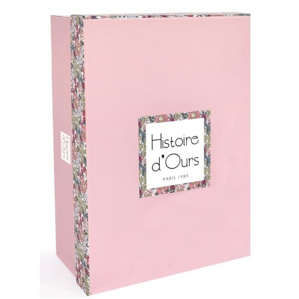 Histoire d'Ours - Plyshe Kanin - Lyserød - 25 cm - Venner til kram Blå
