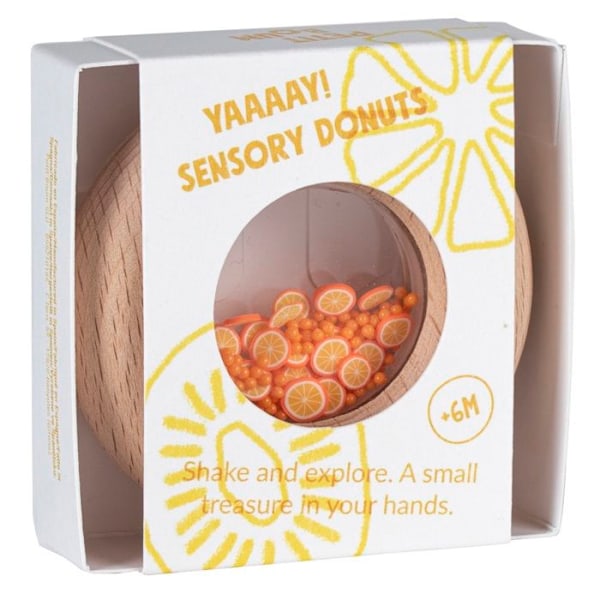 Petit Boum - Donut sensorisk Apelsiner - COOL KIDS PROJECT Orange