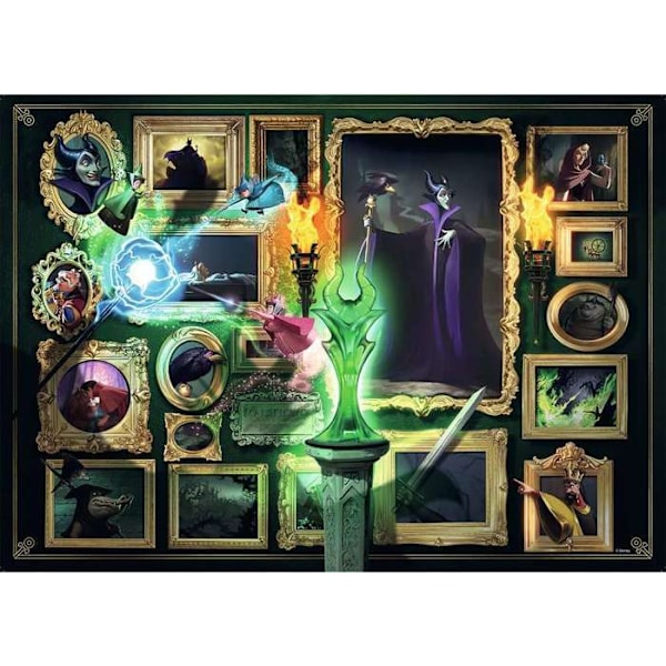 Disney Villainous 1000 bitars pussel - Maleficent Ravensburger - Disney Villainous Collection - från 14 år och uppåt