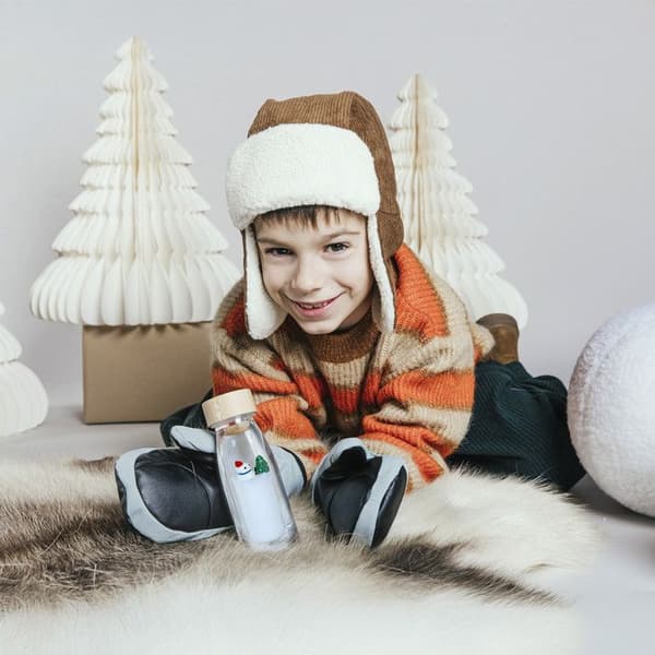 Petit Boum | Sensorisk flaska move Winter Hiver - Vit - 14 x 4 cm Vit