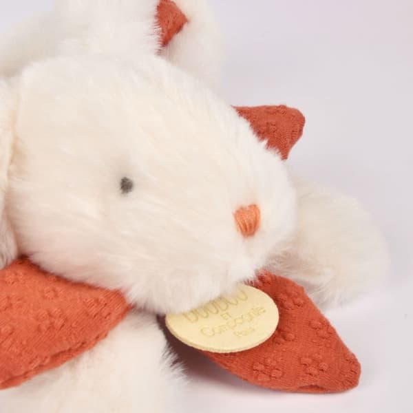 Pehmolelu - DOUDOU ET COMPAGNIE - Bonbon-jänis terrakotta PM 20 cm - Terrakotta - 20 cm - Polyesteri Apelsin