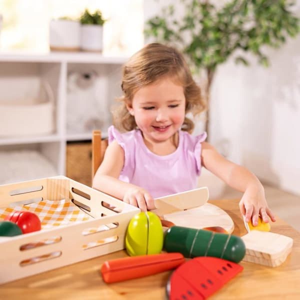 MELISSA & DOUG Træskærbare Fødevarer