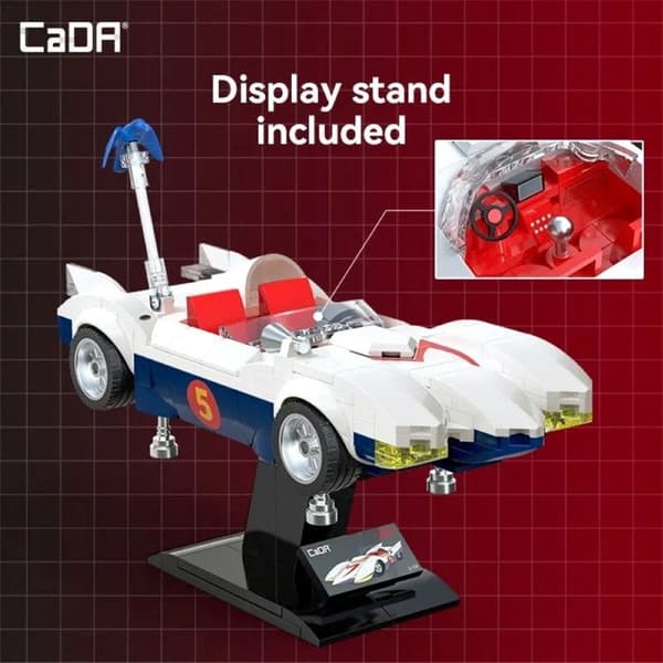 CaDA - Speed Racer Mach 5 Bil 294 dele - TOOPIZ Vit