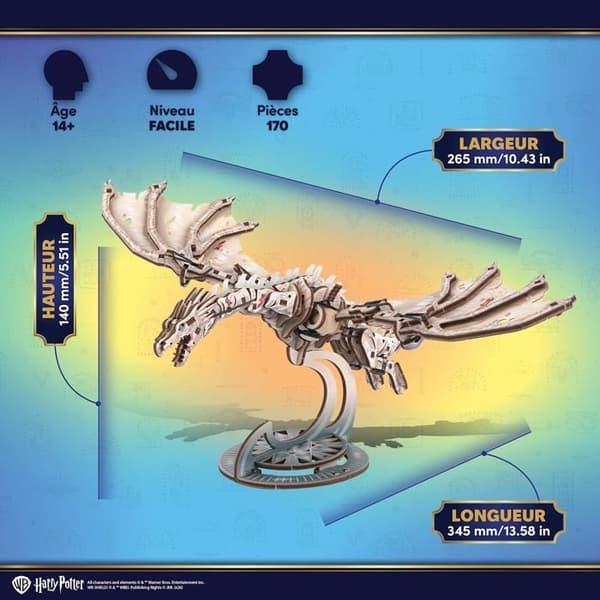 Ugears - 3D Puzzle Drage Pansedefer ukrainsk - DAM beige