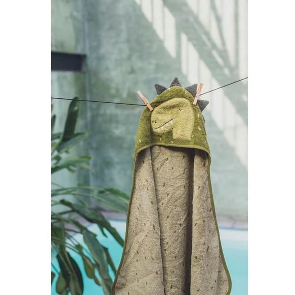 Trixie - Badcape 70x130cm - Mr Dino Grön
