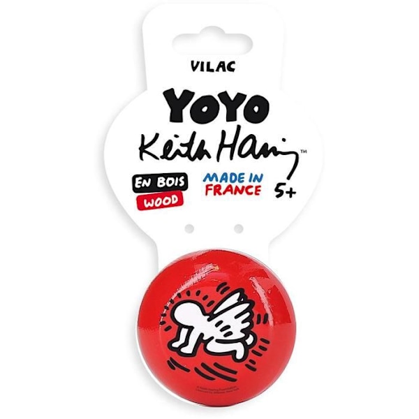 Vilac - Yoyo Angel Heart Keith Haring Röd