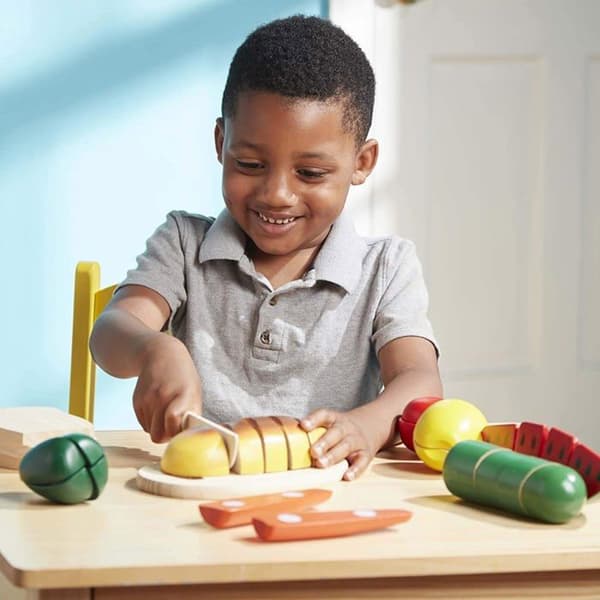 MELISSA & DOUG Træskærbare Fødevarer