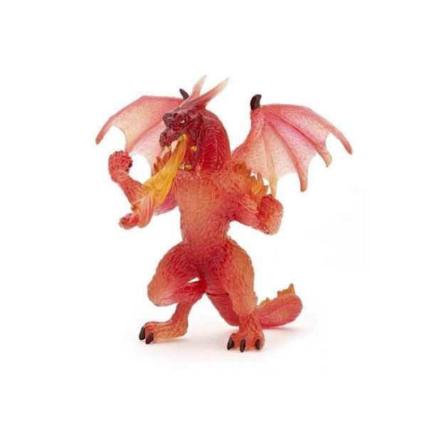 Fire Dragon Figurine - Papo - Modell 38981 - Leksak för pojkar från 3 år och uppåt Flerfärgad