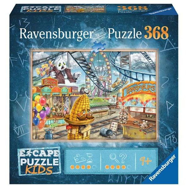 Escape puzzle Kids - Nöjesparken - Ravensburger - Escape Game Pussel 368 bitar Blå