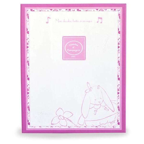Kirsikkaksa musiikkilaatikko - DOUDOU ET COMPAGNIE - Vaaleanpunainen - Vauva - 0 kuukautta - Syntymä - Tyttö Rosa, lila och vit