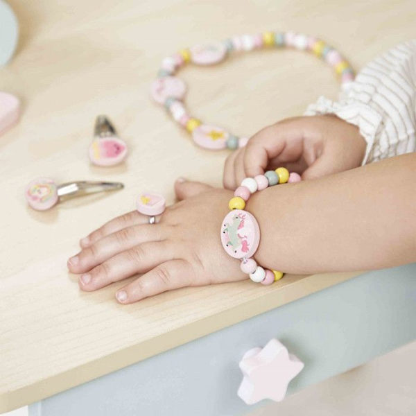 Licorn - Set med 5 smycken Rosa