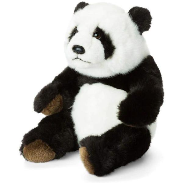 Pehmoeläin - WWF - Istuva panda - 22 cm - Vauvoille Svartvitt