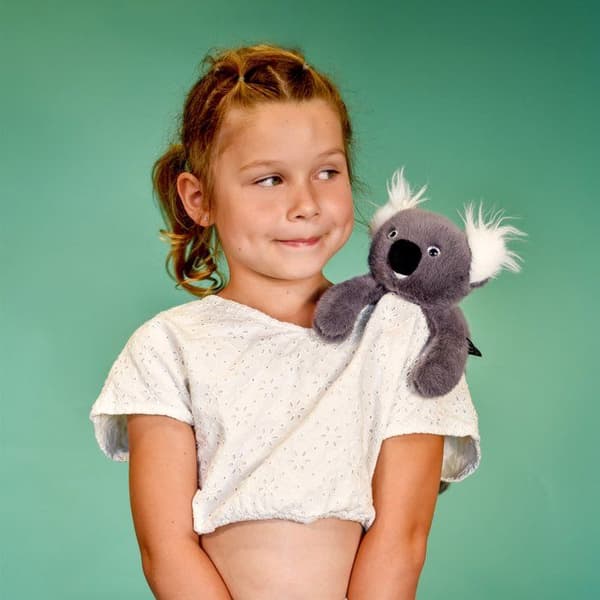 Podcoll - Den magnetiske koala - HISTORIE OM BJØRNE - BAMSE/ Dyr - HO3359 - Sort - Polyester - Fra 3 år Grå