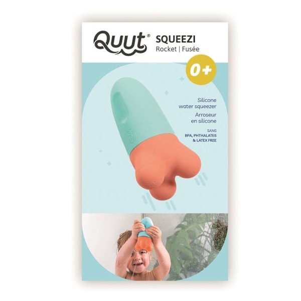 Quut - Squezzi silikoniraket Blå
