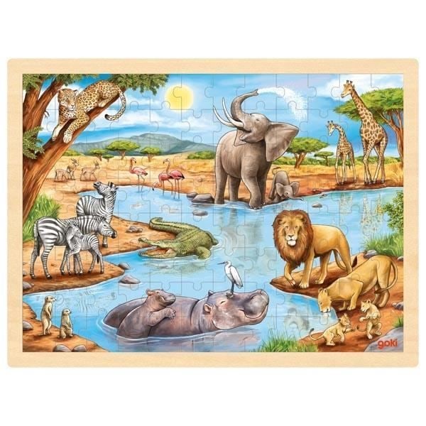 Puzzle - GOKI - 100 palaa - Aloitettu 6 vuodesta - Sekä pojille että tytöille - Sisätiloissa
