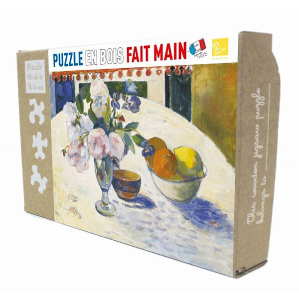 Barnpussel - Michèle Wilson pussel - Frukter och blommor - Mindre än 100 bitar - Brun kastanj