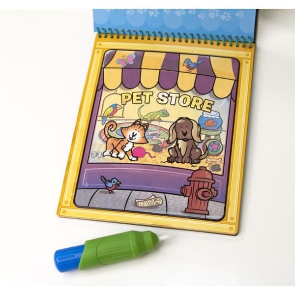 MELISSA & DOUG Vandaktiveret Tegneplade - Dyr Flerfärgad