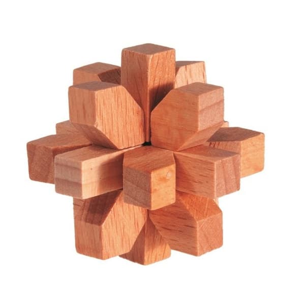 Fridolin - Mini træ puslespil Krystaller Beige