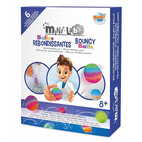 Buki - Mini laboratorio pomppivia palloja Flerfärgad