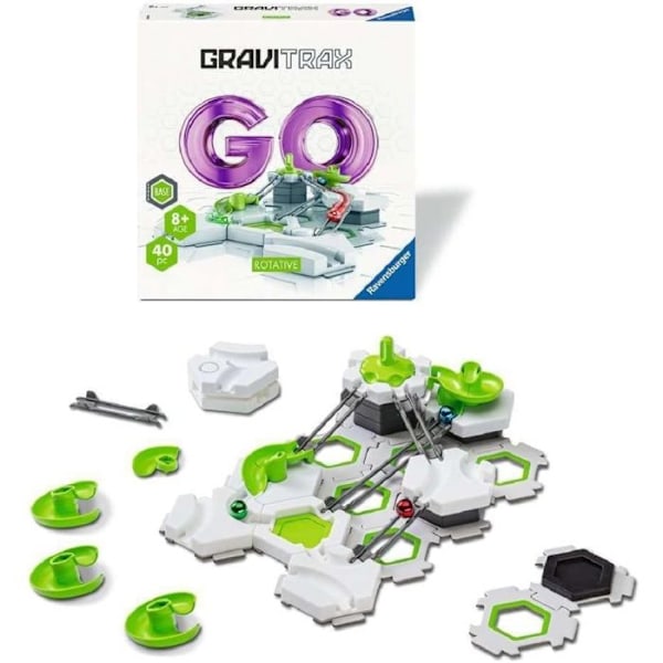 Byggset - Ravensburger - Gravitrax - Roterande - 40 bitar - För barn från 8 år och uppåt Vit