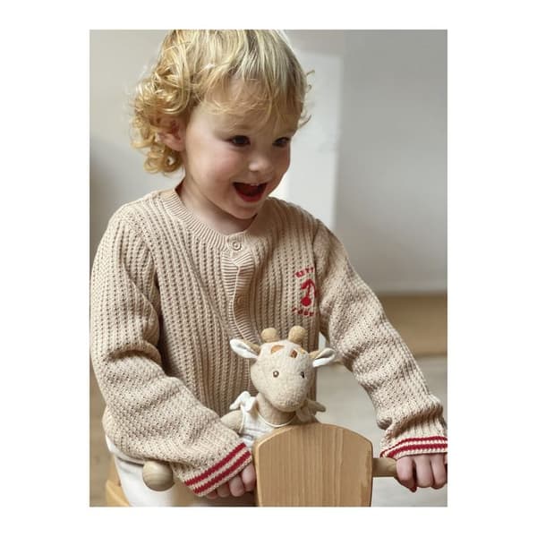 Leonie giraffi Doudou tasku beige