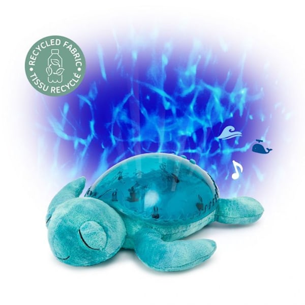Cloud b - Tranquil Turtle Aqua uppladdningsbar nattlampa - BTL DIFFUSION Blå