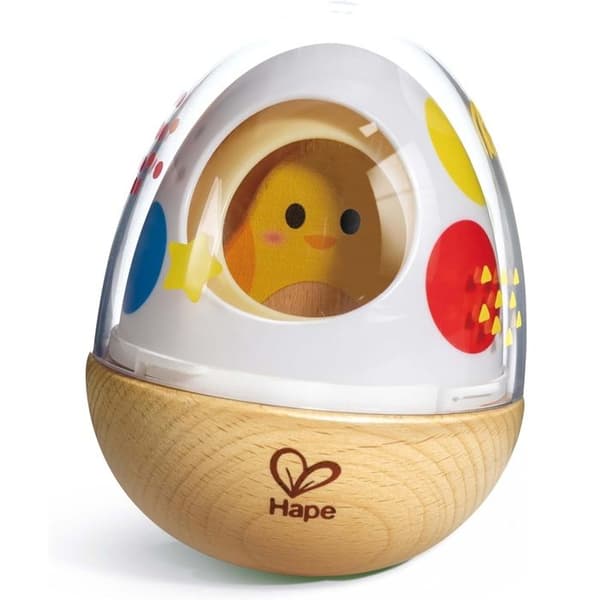 Staples legetøj - HAPE - WOBBLE WONDER STACKER - Træ - 4 dele - Unisex - 24 måneder Vit