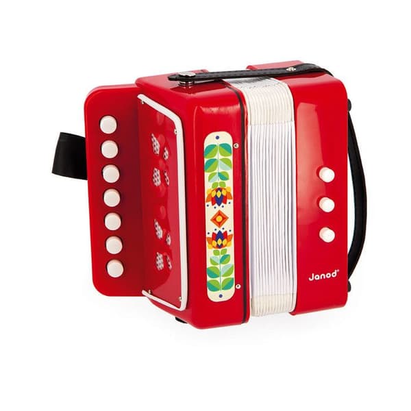 Gioia - Harmonikka - Soitin - JANOD - J07654 - Punainen - Alkaen 3 vuotta