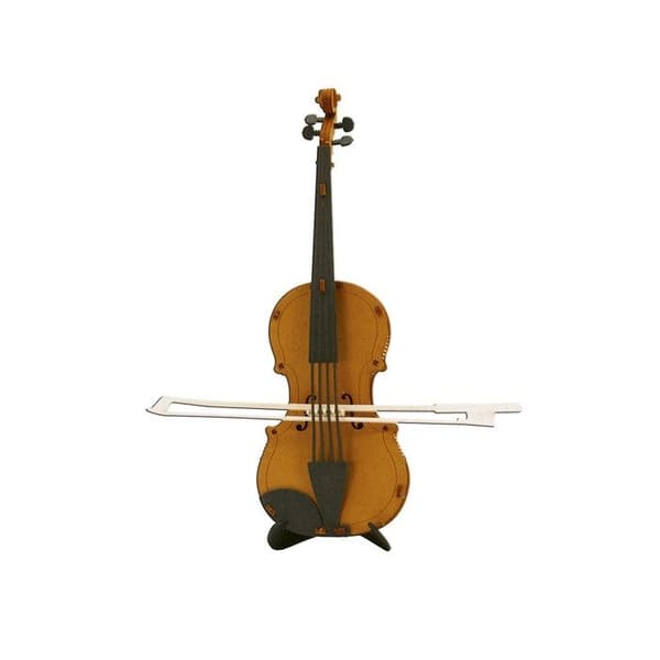 Fridolin - 3D papirmodel Violin brun