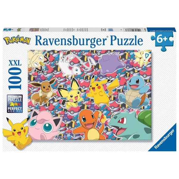 Pussel 100 bitar XXL: Pokémon: Redo för strid! Flerfärgad