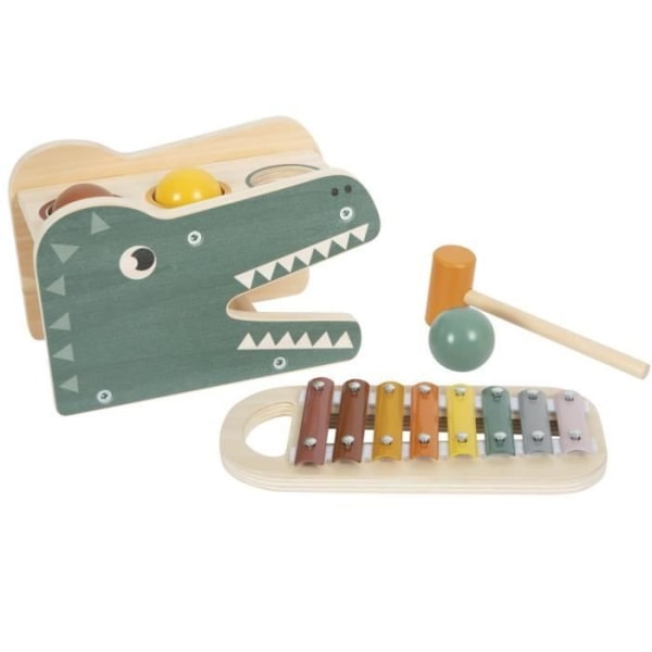 Hammarbänk med Safari-xylofon - Liten fotsällskap - LEGLER - Vit - 12 månader - Barn - 1 spelare