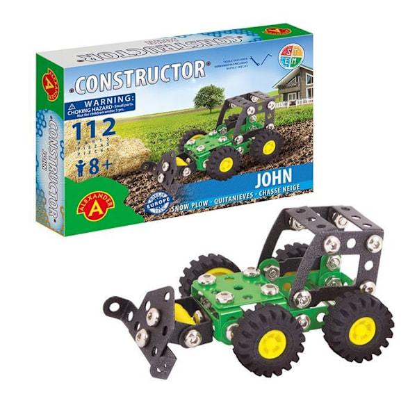 Alexander Toys - Konstruktör John - Snöplog Grön
