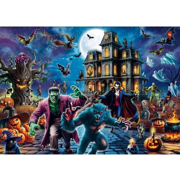 Schmidt Pelit - Palapeli Halloween-yö 1000 kpl - SCHMIDT Violett