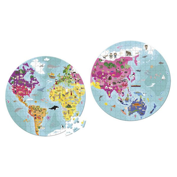 Janod - Blue Planet Puzzle 208 st - JURATOYS Flerfärgad