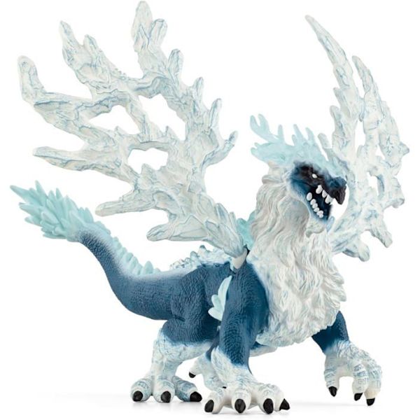 Jäälohikäärme, Fantasiahahmo, 7-vuotiaille ja sitä vanhemmille lapsille, hahmo, 19 x 22 x 13 cm - schleich 70790 ELDRADOR Silver