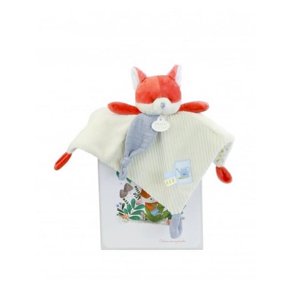 Doudou platt Räv Rosmarin - 27 cm beige