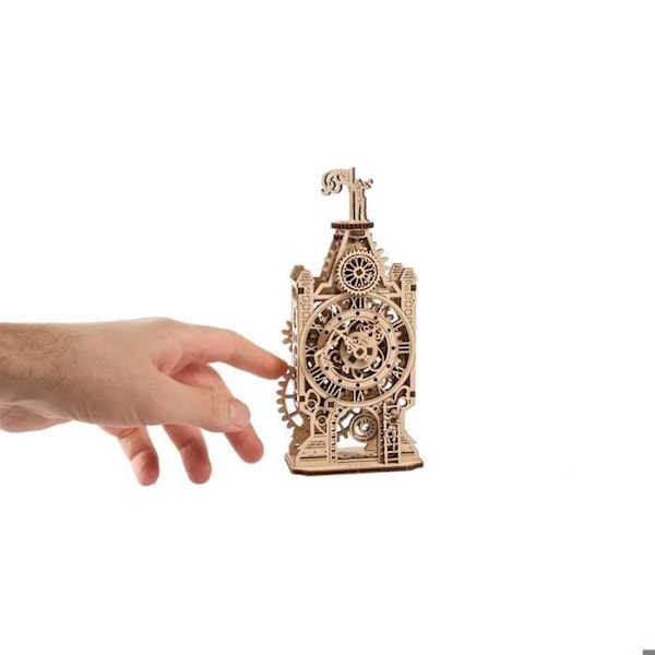 Miniatyrmodell i trä: Gamal klocktorn Beige
