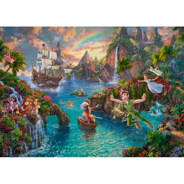 Pussel 1000 bitar - SCHMIDT SPIELE - Thomas Kinkade Studios - Disney - Peter Pan - 1000 bitar