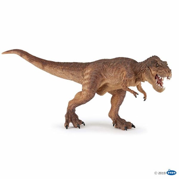 Figuriini Dinosaurus - PAPO - juokseva T-rex ruskea - Beige - Sekä pojat että tytöt - 3 vuotta Beige