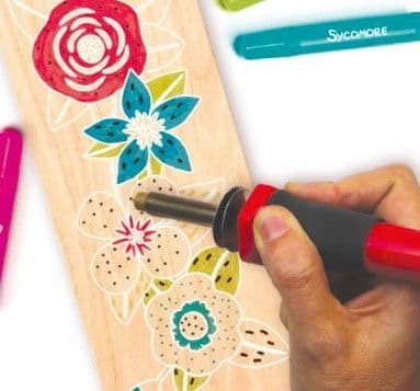 Pyrografi - SYCOMORE - Model og smykker - Fra 8 år Flerfärgad