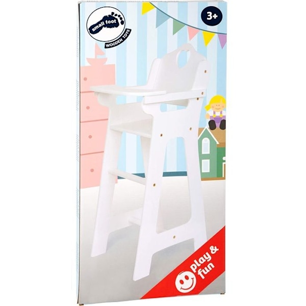 Syöttötuoli nukelle - Merkki - Malli - Valkoinen - Tyttö - 28 x 62,5 cm - Lapsi Vit