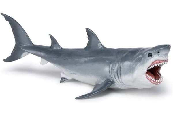 Præhistorisk figur: Megalodon Enfärgad