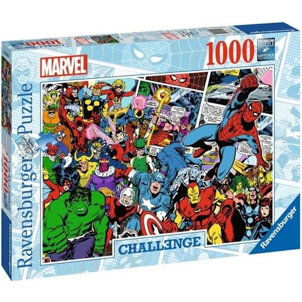 1000 palanpeli - Ravensburger - Haastepuzzle Marvel - Sekä - Aloitusikä 14 vuotta Flerfärgad